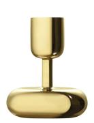 Iittala Nappula Candleholder 107Mm Brass Guld