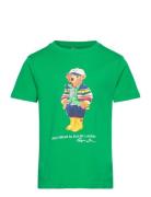 Ralph Lauren Kids Polo Bear Cotton Jersey Tee Grön