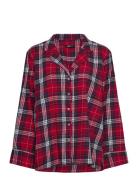 Gina Tricot Flannel Pyjamas Shirt Röd