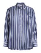 Tommy Hilfiger Ess Poplin Easy Fit Shirt Marinblå