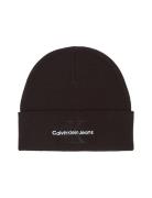 Calvin Klein Mono Logo Embro Beanie Svart