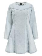 Object Objyulian L/S Denim Dress 137 Blå