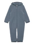 Huttelihut Pram Suit Wool Fleece Marinblå