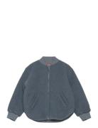 Huttelihut Bomber Jacket Wool W. Lining Marinblå