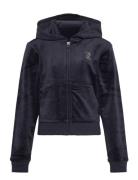 Juicy Couture Jc Diamante Zip Thru Hood Marinblå