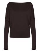 Weekday Drapy Long Sleeve Top Svart