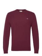 GANT Extrafine Lambswool C-Neck Burgundy