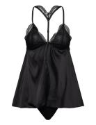 Hunkemöller Bd Satin Emb Ruby Svart