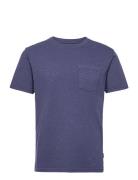 Sebago Outwashed Pocket Tee Blå