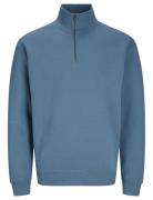 Jack & J S Jjebradley Sweat Half Zip Noos Blå