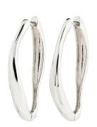 Pilgrim Dune Recycled Hoop Earrings Silver