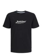 Jack & J S Jjbeau Tee Ss Crew Neck Jnr Svart