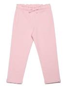 Mango Elastic Waist Cotton Trousers Rosa