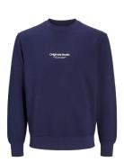 Jack & J S Jorvesterbro Sweat Crew Neck Noos Marinblå