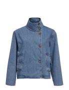 Object Objtilla Gro L/S Lo Denim Jacket Noos Blå