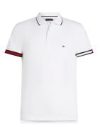 Tommy Hilfiger Flag Cuff Slim Fit Polo Vit