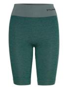 Hummel Hmlclea Seamless Cycling Shorts Grön