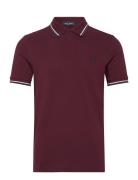 Fred Perry Twin Tipped Fp Shirt Burgundy