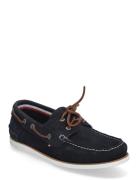 Tommy Hilfiger Th Boat Shoe Core Suede Marinblå