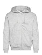 Weekday Standard Zip Hoodie Grå