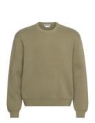 Weekday Regular Cotton Sweater Khaki Green