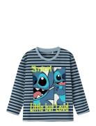 Name It Nmmfabron Stitch Nreg Ls Top Wdi Blå