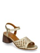 ANGULUS Sandals - Block Heels Guld