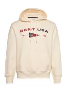 GANT Graphic Sweat Hoodie Kräm