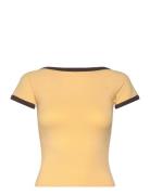 Monki Mini Short Sleeve Top Gul