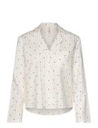 Hunkemöller Jacket Ls Co Jacquard Hearts Vit