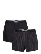 BOSS 2P Boxer Shorts Ew Svart