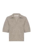 Gestuz Gzalpha Ss Polo Pullover Brun