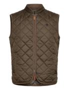 Morris Teddy Quilted Vest Khaki Green