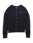 Ralph Lauren Kids Mini-Cable Cotton Cardigan Blå