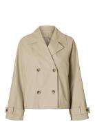 Selected Femme Slfcilo Short Trenchcoat Noos Kräm