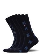 Tommy Hilfiger Th Men Sock 4P Giftbox Marinblå