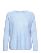 Davida Cashmere Curved Sweater Blå