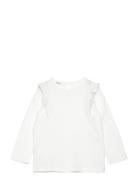 Mango Long -Sleeved T-Shirt With Ruffles Vit