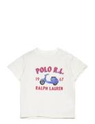 Ralph Lauren Baby Logo Cotton Jersey Tee Kräm