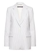 French Connection Whisper Pinstripe Blazer Vit