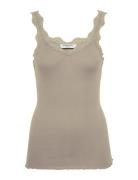 Rosemunde Organic Top W/ Lace Beige