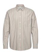 WOOD WOOD Aster Fun Pinstripe Shirt Grå