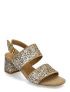 ANGULUS Sandals - Block Heels Silver