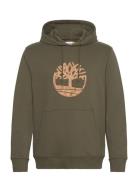 Timberland Front Camo Tree Logo Hoodie Grön