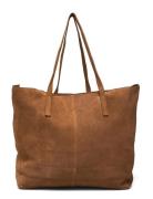 Mango Suede Shopper Bag Brun