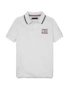 Tommy Hilfiger Tommy Flag Hilfiger Polo Reg Ss Vit