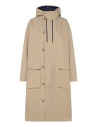 Mads Nørgaard Cotton Tech Willow Parka Coat Beige