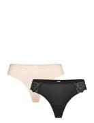 Lindex Brief Thong Reg Blenda Co W La Svart