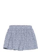 Mango Short Pleated Skirt Blå