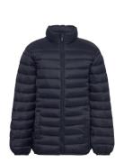 Mango Quilted Jacket Marinblå